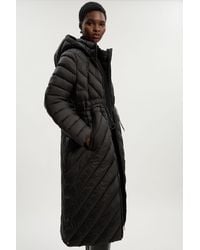 Karen Millen - Lightweight Knee Length Packable Coat - Lyst