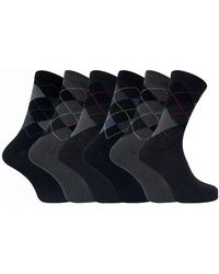 Sock Snob - 6 Pairs Formal Patterned Coloured Dress Cotton Socks - Lyst