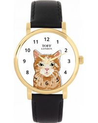 Toff London - Tlws-33707 Ladies Ginger Tabby Cat Watch - Lyst