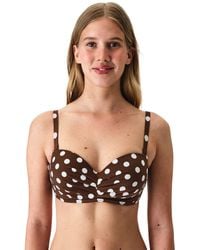 Penti - Polka Dot Lotus Strapless Bikini Top - Lyst