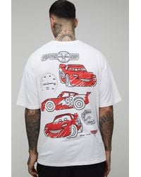 BoohooMAN - Tall Oversized Disney Cars License Printed T-Shirt - Lyst
