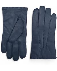 Infinity Leather - Italian Warm Wool Lining Winter Stich Design Riding Driving Casual Gloves - Lyst