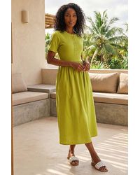 Roman - Buttoned Pocket Stretch Midi Dress - Lyst