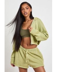 Boohoo - Washed Loopback Sweat Short - Lyst