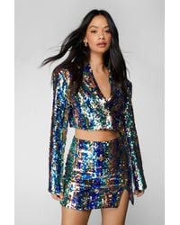 Nasty Gal - Premium Sequin Mini Skirt - Lyst