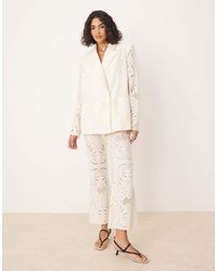 ASOS - Embroidered Blazer Co-Ord - Lyst