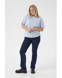 Kaffe - T-Shirt Regular Fit Soft Chambray - Lyst