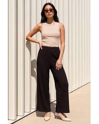 Roman - Petite Textured Stretch Trouser - Lyst