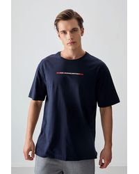 TOMMY LIFE - Oversized Cotton Crew Neck T-Shirt - Lyst