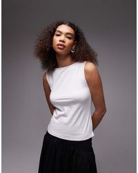 ARKET - Jersey Boat Neck Tank Top - Lyst