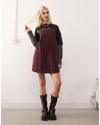 Collusion - Denim Pinny Dress - Lyst