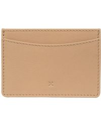 NiNa Amora - 'Annalisa' Latte Leather Card Holder - Lyst