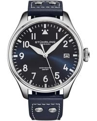Stuhrling - Airman 4078 Quartz 43Mm Pilot Watch - Lyst