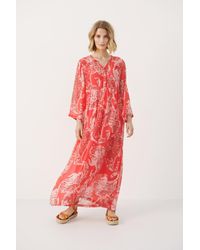 Part Two - Jurk Relaxed Fit Cayenne Paisley Print Multicolour - Lyst