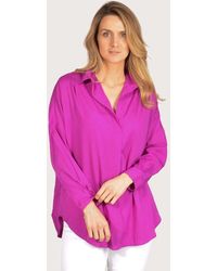 French Connection - Open Collar Henley Shirt - Lyst