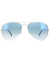 Ray-Ban - Sunglasses Aviator 3025 Gradient Light 003/3F 55Mm Metal - Lyst