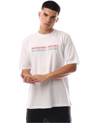 Marshall Artist - Text Graphic Crew Neck Short Sleeve Jersey T-Shirt - Lyst