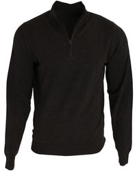 PREMIER - 1/4 Zip Neck Knitted Sweater - Lyst