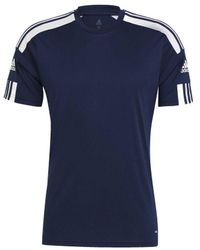 adidas - Adidas Sport Squad 21 Jsy Ss Blauw T-shirt - Lyst