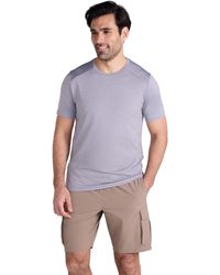 Mountain Warehouse - 'Agra' Isocool Striped Tee Sun Protection Comfy Sports T-Shirt Polyamide - Lyst