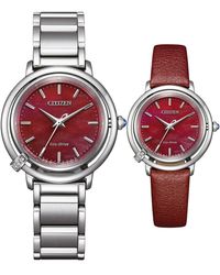 Citizen - Damen Silberne Uhr Em1090-78X - Lyst