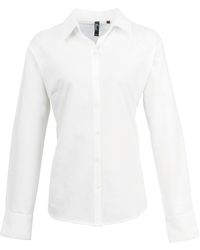 PREMIER - Ladies Signature Pearlised Oxford Long-Sleeved Shirt - Lyst