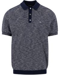 Fynch-Hatton - Cotton Linen Striped Polo - Lyst