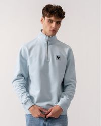 Belstaff - Quarter Zip Sweatshirt - Lyst