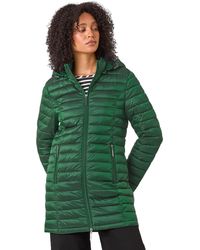 Roman - Longline Hooded Padded Coat - Lyst