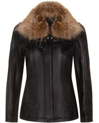 Infinity Leather - Slim Fit Parker Jacket-Millom - Lyst