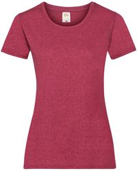 Fruit Of The Loom - Ladies/ Lady-Fit Valueweight Short Sleeve T-Shirt (Pack Of 5) (Vintage Heather) - Lyst