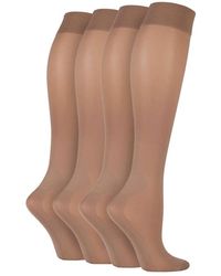 IOMI - 2 Pairs Ladies 40 Denier Compression Knee High Energising Socks - Lyst
