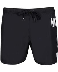 Moschino - Circular Milano Logo Swim Shorts - Lyst
