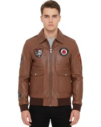 Infinity Leather - Flying Bomber G-1 Aviator Collar Jacket - Lyst