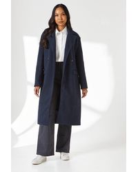PRINCIPLES - Double Breasted Maxi Coat - Lyst