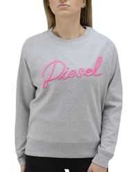 DIESEL - F Gertrude Sweatshirts Crew Neck Ribbed Casual Pullover Jumper Top - Lyst