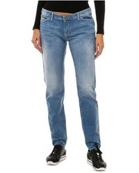 Armani - Lange Jeans Met Used-effect 3y5j06-5d1ez Voor - Lyst