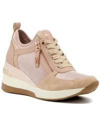 Dune - Ladies Eilin - Wedge Lace-up Trainers - Lyst
