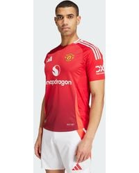 adidas Originals - Manchester United 24/25 Home Authentic Jersey - Lyst