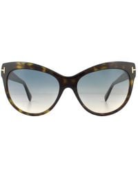 Tom Ford - Sunglasses Lily Ft0430 52P Dark Havana Gradient - Lyst