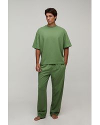 BoohooMAN - Loungewear Oversized T-Shirt And Straight Leg Lounge Set - Lyst