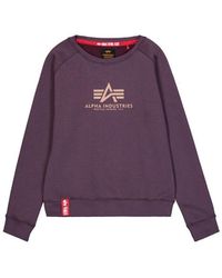 Alpha Industries - New Basic Big Logo Sweatshirt - Lyst
