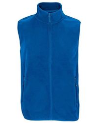 Sol's - Adult Factor Microfleece Recycled Body Warmer (Royal) - Lyst