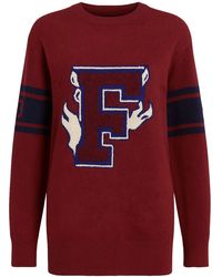 PUMA - X Rihanna Fenty Varsity Letter Sweater Cotton - Lyst