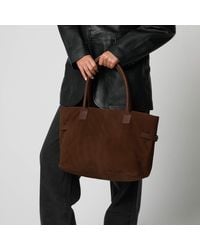 Barneys Originals - Real Suede Tote Bag - Lyst