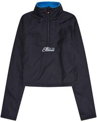 Ellesse - Natrlich Solid Patterned Quarter Zipper Fleece Jacket - Lyst