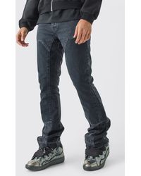 BoohooMAN - Slim Rigid Flare Overdye Carpenter Jeans - Lyst