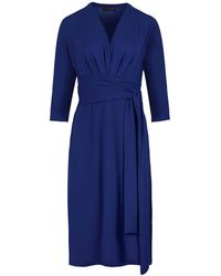 Conquista - Electric Empire Line Dress With Belt - Lyst