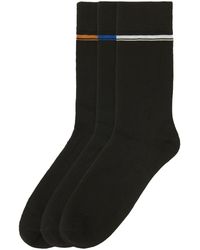 Ben Sherman - Stripe Bamboo Socks (Pack Of 3) - Lyst