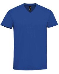 Sol's - Imperial V Neck T-Shirt (Royal) - Lyst